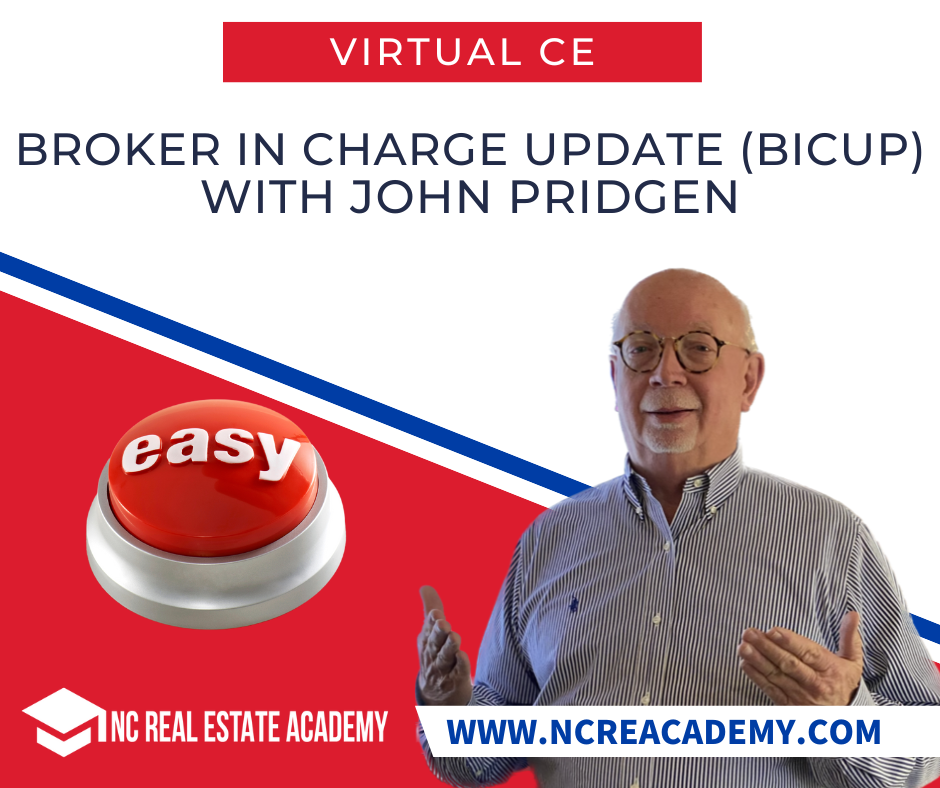 Broker in Charge Update (BICUP) - September 12 2024 (9:00 AM - 1:00 PM)