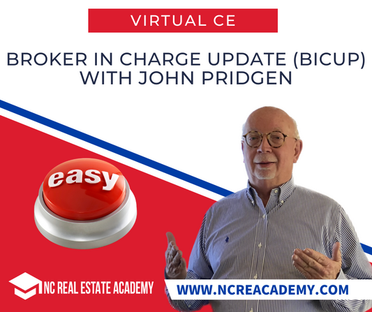 Broker in Charge Update (BICUP) -  August 23 2024 (9:00 AM - 1:00 PM)